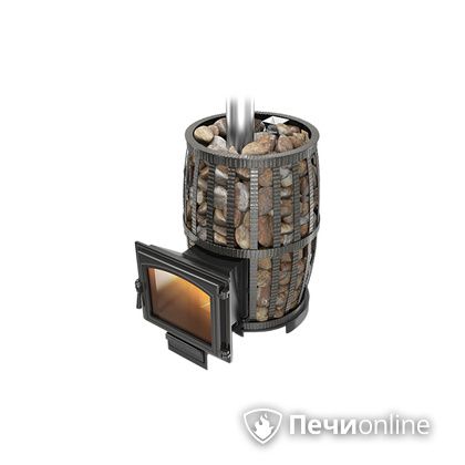 Дровяная печь-каменка Везувий Легенда Русский пар Ковка 24 (240) в Брянске