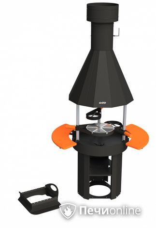 Гриль барбекю GrillD Grill-center 800  (с полками) в Брянске