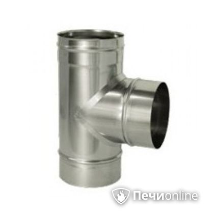 Дымоход Дымок Тройник 90° одностенный 0.8 мм TRHR90 120 в Брянске