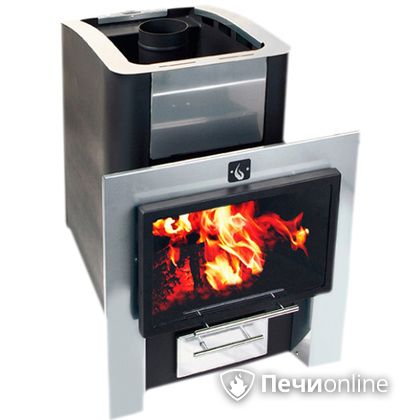Дровяная банная печь Конвектика 16 Плазма антрацит в Брянске