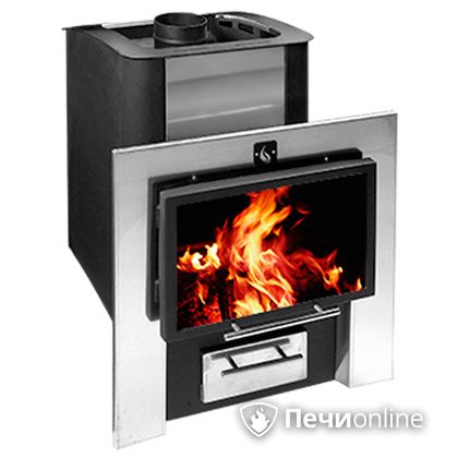 Дровяная банная печь Конвектика 26 Плазма антрацит в Брянске
