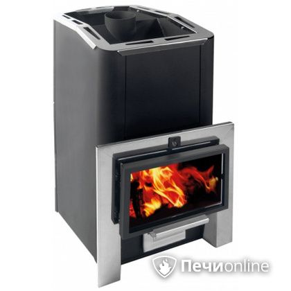 Дровяная банная печь Конвектика Ниагара 18 Плазма антрацит в Брянске
