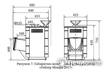 Дровяная печь-каменка TMF Гейзер Микра 2017 Inox ДА ЗК терракота в Брянске