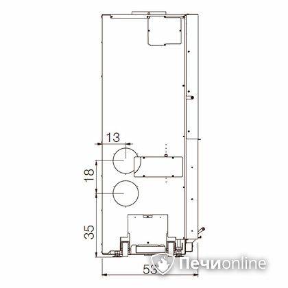 Каминная топка Edilkamin WINDO 90 nero в Брянске