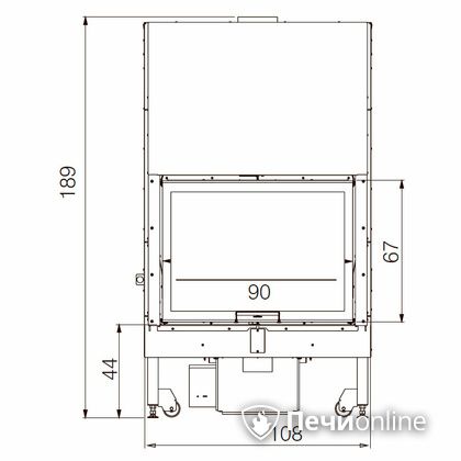 Каминная топка Edilkamin BLOKK 90 N bianco в Брянске