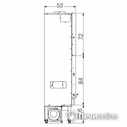 Каминная топка Edilkamin BLOKK 90 N nero в Брянске