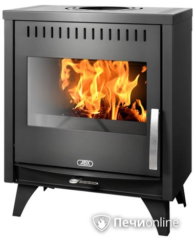 Печь-камин ABX Tampa, черная сталь в Брянске