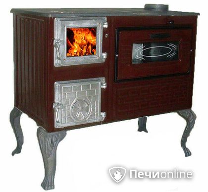 Отопительно-варочная печь МастерПечь ПВ-06 с духовым шкафом, 7.5 кВт в Брянске