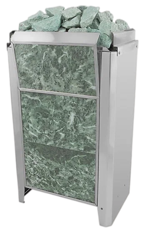 Электрокаменка для сауны Политех Kristina Classic Stone облицованная змеевиком 16 кВт в Брянске