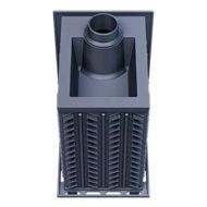 Дровяная банная печь Гефест ЗК-30 чугунная дверца закрытая каменка