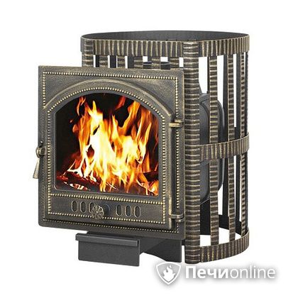 Дровяная банная печь Везувий Легенда Ковка 16 (205) чугун в Брянске