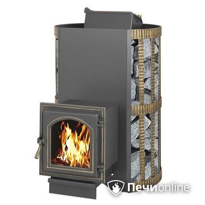 Дровяная банная печь Везувий Скиф с закрытой каменкой (270) в Брянске