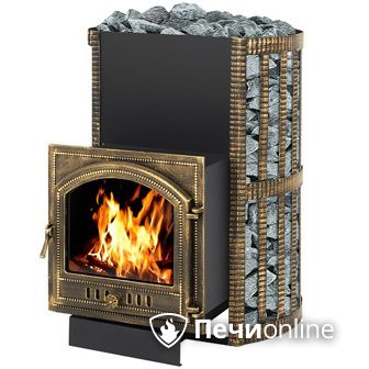 Дровяная банная печь Везувий Скиф Ковка 38 (205) в Брянске