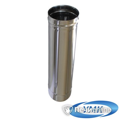 Дымоход УМК Труба D150 L=0,5 м 1,0 мм. нержавейка в Брянске