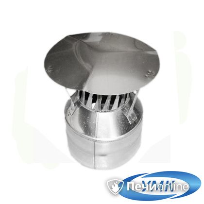 Дымоход УМК Оголовок с искрогасителем D140х200 Н+Н 0.5мм 0.5мм по воде в Брянске
