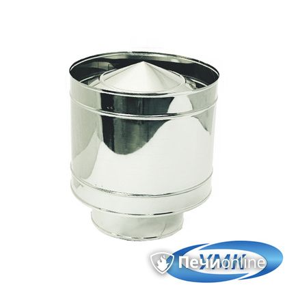 Дымоход УМК Зонт с дефлектором D80 0.5 мм нержавейка в Брянске