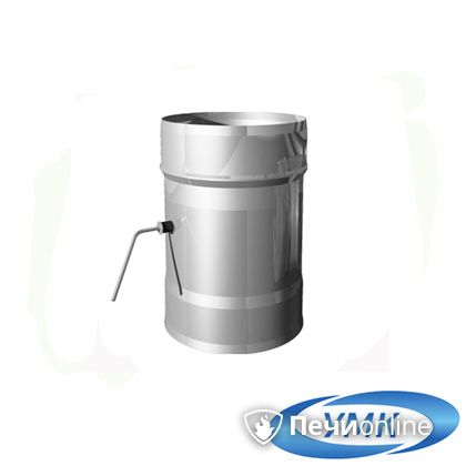  УМК Шибер поворотный D100 1.0 мм нержавейка в Брянске