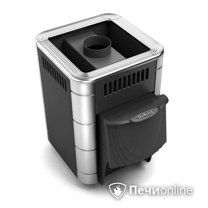 Дровяная банная печь TMF Оса Inox дверь антрацит короткий канал антрацит в Брянске