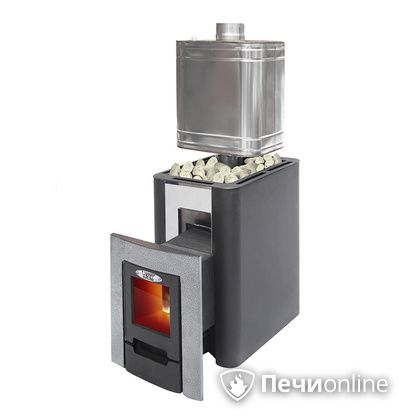 Дровяная банная печь УЗПО Жарсталь Волжанка Порта дверца со стеклом в Брянске