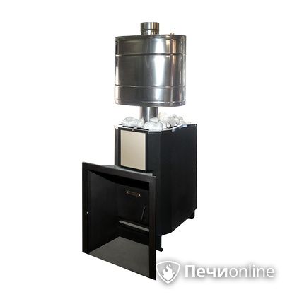 Газовая печь для бани УЗПО Синара Метеорит газо-дровяная антрацит без ГГУ в Брянске