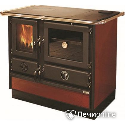 Отопительно-варочная печь MBS Thermo Magnum Red R с теплообменником и духовым шкафом в Брянске
