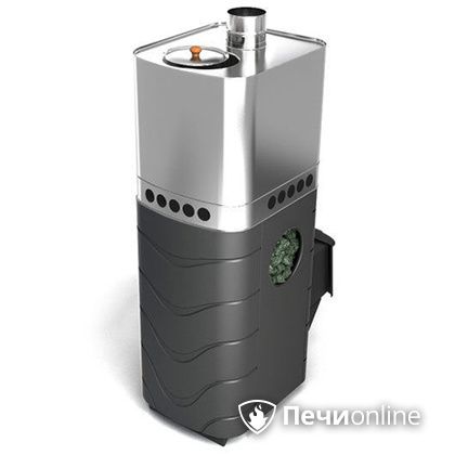 Дровяная банная печь TMF Бирюса 2013 Carbon антрацит с закрытой каменкой в Брянске